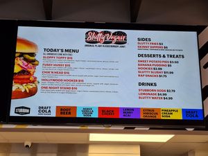 Menu at Slutty Vegan in Duluth