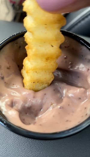 Blackberry Mayo is the best dipping sauce!   at Slutty Vegan in Duluth