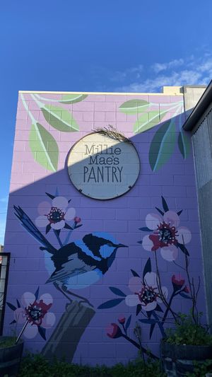 Wall art  at Millie Mae's Pantry in Kangaroo Island