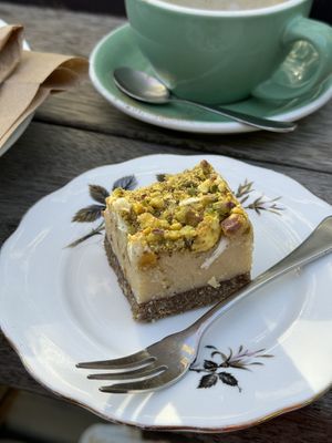 RAW lemon pistachio cake   at Millie Mae's Pantry in Kangaroo Island