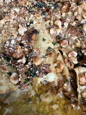 Vegan cannelloni, with freshly made pasta! at Mortier in Ghent