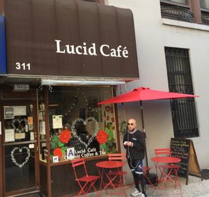 Front entrance at Lucid Café in New York City