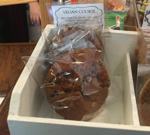 Vegan cookie at Lucid Café in New York City