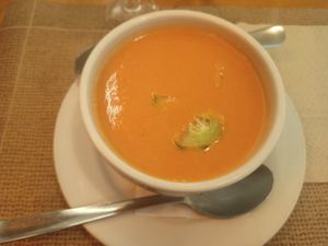 Gaspacho at Amaltea in Barcelona