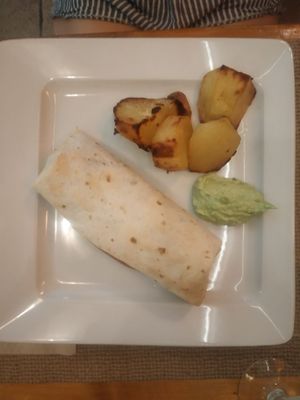Vegan burrito at Amaltea in Barcelona
