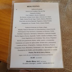 Menú festivo at Amaltea in Barcelona