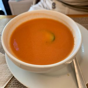 Gazpacho andaluz at Amaltea in Barcelona