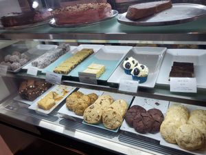 Cake fridge  #Veganuary at Split Cafe & Espresso Bar in Sawtell