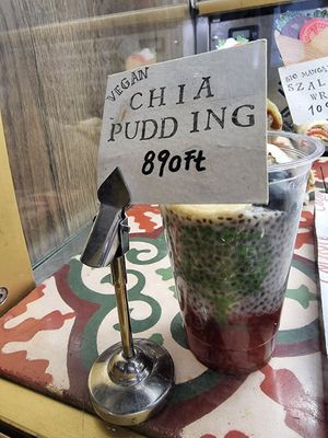 Chia pudding (vegan) at Coyote Coffee & Deli in Budapest