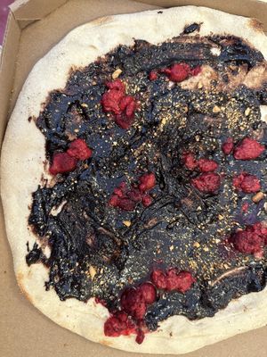 Dessert pizza   at Pizza Cosi in Budapest