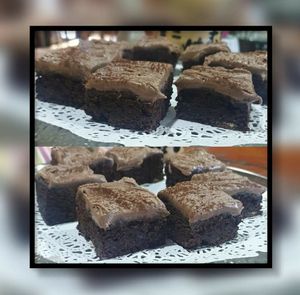 Vegan Chocolate Brownie Squares at Sapphire Bean Coffee Shop in Mudgeeraba