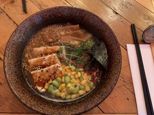 Vegan ramen  at Ramen Co in Dublin