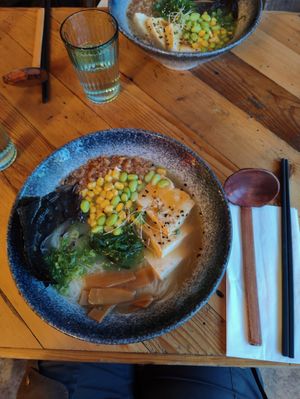 Vegan ramen at Ramen Co in Dublin