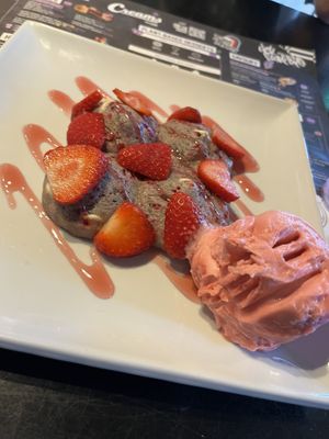   at Creams Cafe in Scarborough