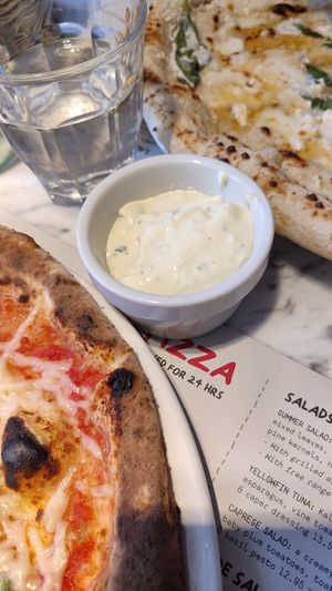 dip de ajo at Franco Manca - Baker St in London