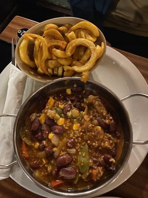 Chilli and spirals   at The Globe in Glossop