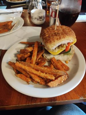 Nacho burger at The Globe in Glossop