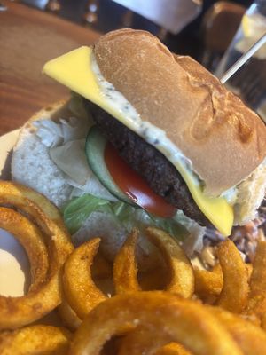 Inside minty lamb   at The Globe in Glossop