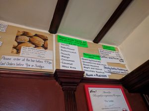 Dessert options from the board 11-04-19 at The Globe in Glossop