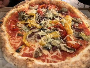 Number 2 with added toppings  #Veganuary at Franco Manca - Wimbledon in South West London