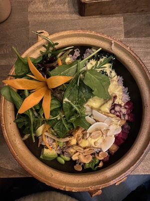 28. Rice bowl with avocado, beetroot, salad and tofu   at Do Quan in Hamburg