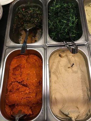 Olive-oil dishes at Ciya Kebab in Istanbul