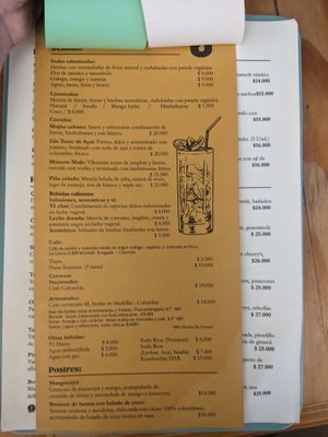 Menu 2 at Oh! Food in Envigado