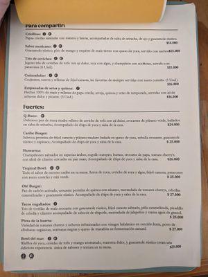 Menu 1 at Oh! Food in Envigado
