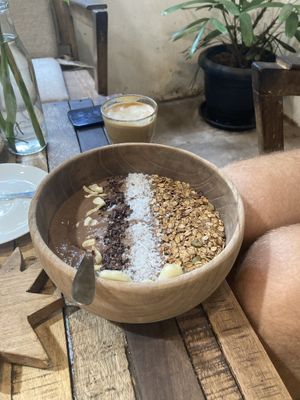 Cacao smoothie bowl   at The Mill in Palolem