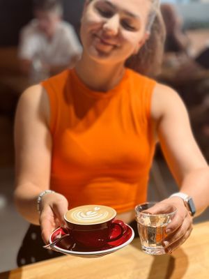 Ask for plant based milk, we have a great selection! at Rest Cafe in Prague