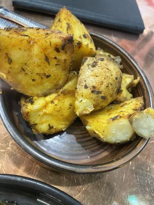 Greek roast potato’s   at Olive Tree Brasserie in Stockton Heath