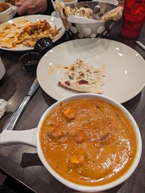 Paneer butter masala at NaaN On Broughton in Savannah