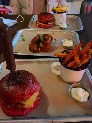 Vegan  Double Bacon Cheeseburger. at BrewDog in Wiesbaden