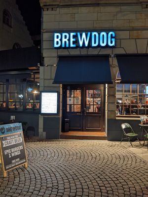 view from outside at BrewDog in Wiesbaden