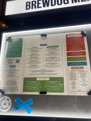 Menu   at BrewDog in Wiesbaden