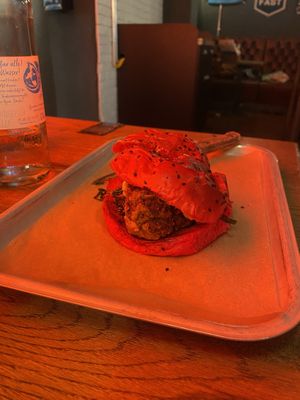 Vegan chikn Seitan burger   at BrewDog in Wiesbaden