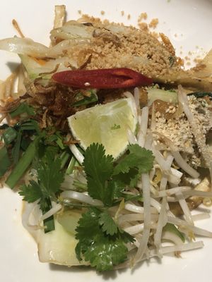 Vegan pad Thai   at Brasserie Saigon in Paris