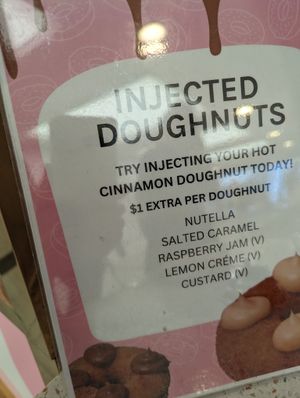 "Injected" doughnuts at Happy Dough in Brisbane