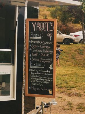 Menu at Vroots in Panguipulli
