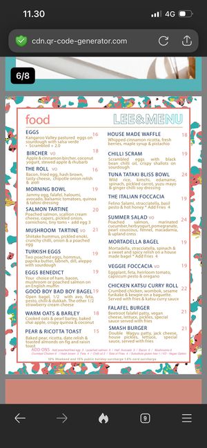   at Lee and Me in Wollongong