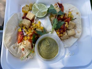 Tofu tacos  at Naupaka Beach Grill in Kamuela
