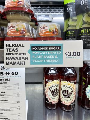 picture of snacks w/ sign   at Nekter Juice Bar in San Diego