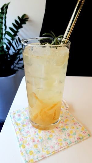 house-made Yuzu Ade 수제유자에이드 at So Unique 쏘유니크 비건랩 in Ansan