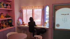 interior of location - seating  #Veganuary at So Luck 쏘럭 in Ansan