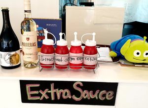 plenty of sauces at Camouflage in Seoul