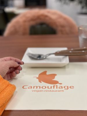 Table setting  at Camouflage in Seoul