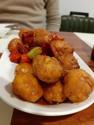 Kung pao chicken at Camouflage in Seoul