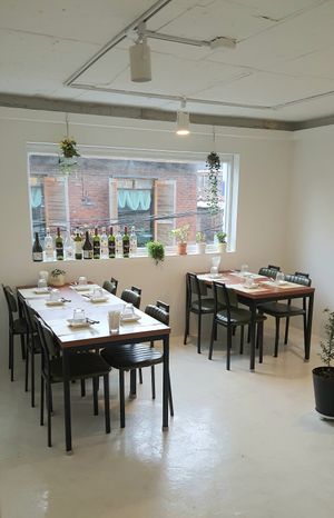 interior of location - seating 2 at Camouflage in Seoul