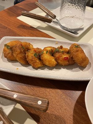 Vegan chili shrimp  at Camouflage in Seoul