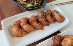 Sweet chili shrimp at Camouflage in Seoul